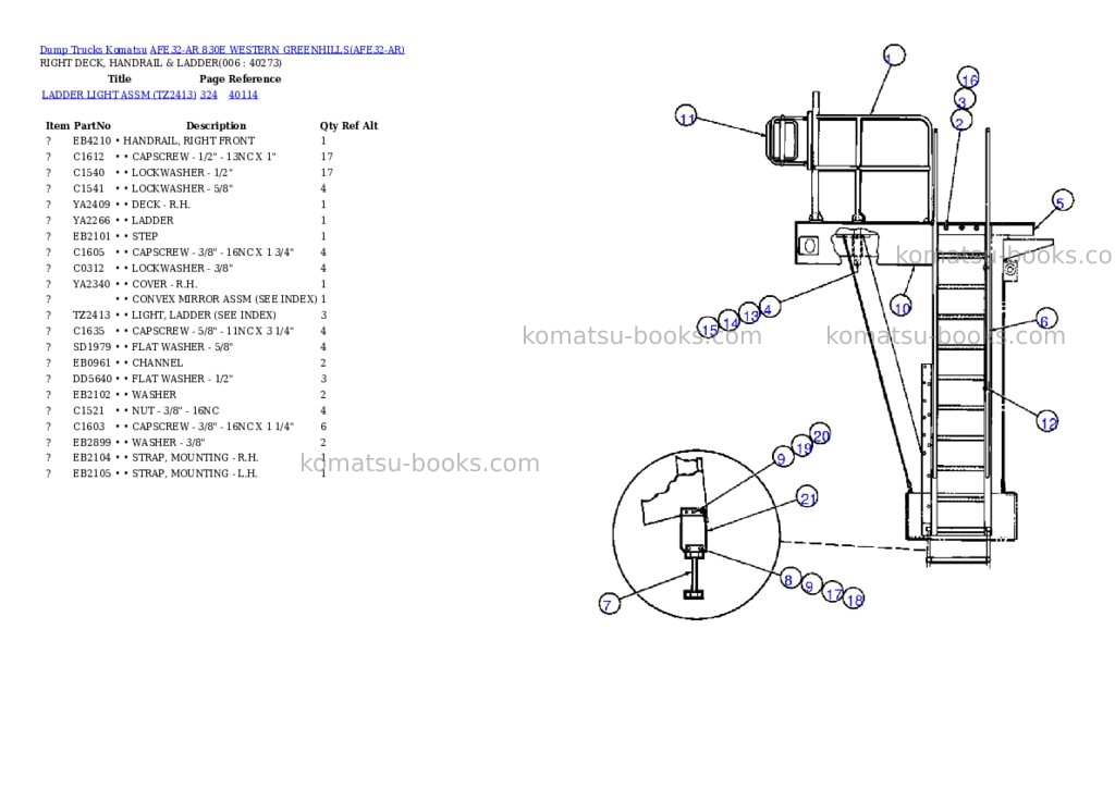 Komatsu afe32-ar 830e western greenhills Parts catalog cover Page 3 Komatsu afe32-ar 830e western greenhills Parts catalog cover Page 3