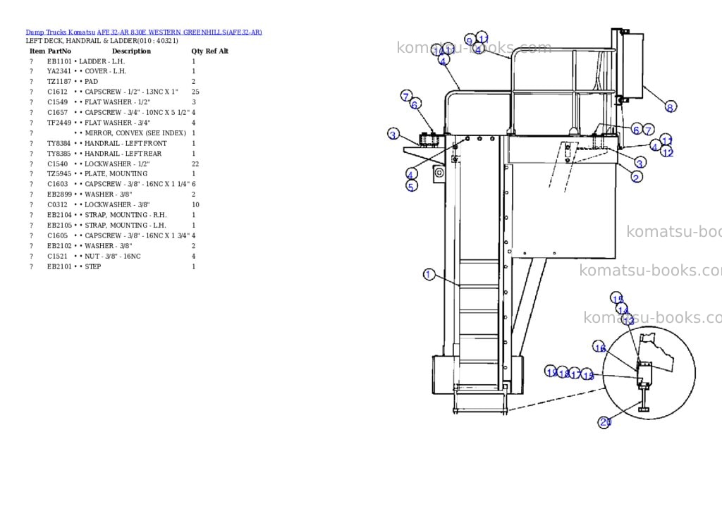Komatsu afe32-ar 830e western greenhills Parts catalog cover Page 5 Komatsu afe32-ar 830e western greenhills Parts catalog cover Page 5