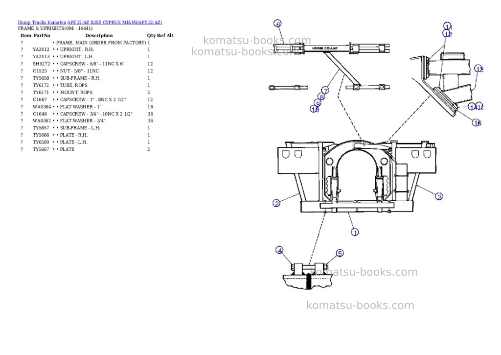 Komatsu afe32-az 830e cyprus miami Parts catalog cover Page 2 Komatsu afe32-az 830e cyprus miami Parts catalog cover Page 2