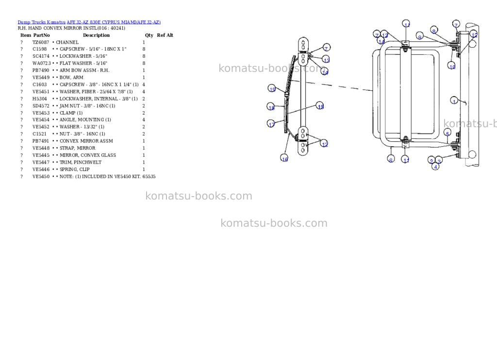 Komatsu afe32-az 830e cyprus miami Parts catalog cover Page 8 Komatsu afe32-az 830e cyprus miami Parts catalog cover Page 8