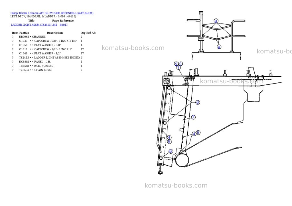 Komatsu afe32-cw 830e greenhills Parts catalog cover Page 8 Komatsu afe32-cw 830e greenhills Parts catalog cover Page 8