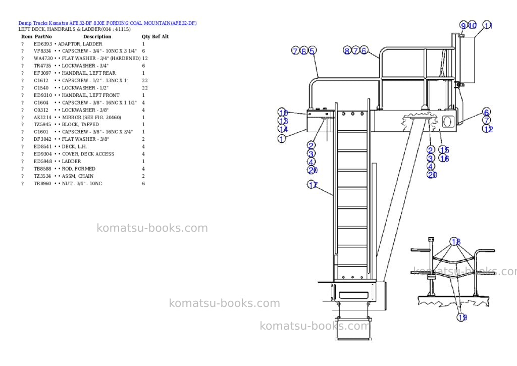 Komatsu afe32-df 830e fording coal mountain Parts catalog cover Page 7 Komatsu afe32-df 830e fording coal mountain Parts catalog cover Page 7