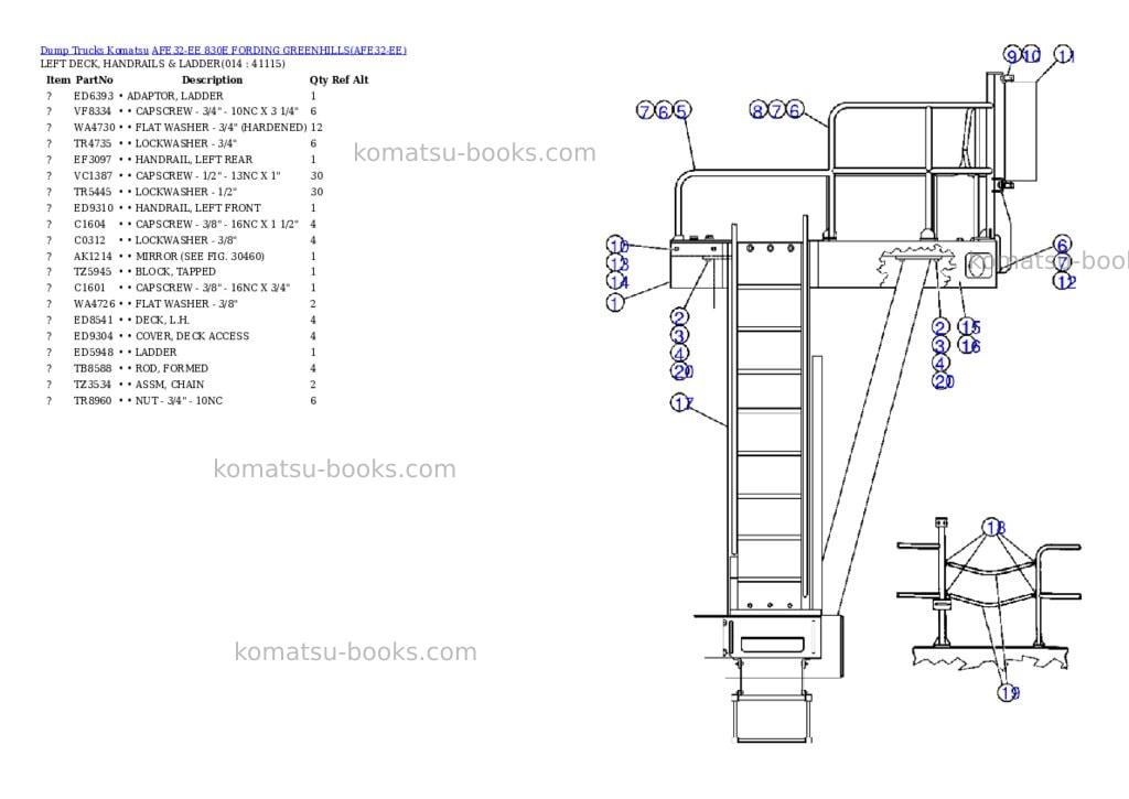 Komatsu afe32-ee 830e fording greenhills Parts catalog cover Page 7 Komatsu afe32-ee 830e fording greenhills Parts catalog cover Page 7