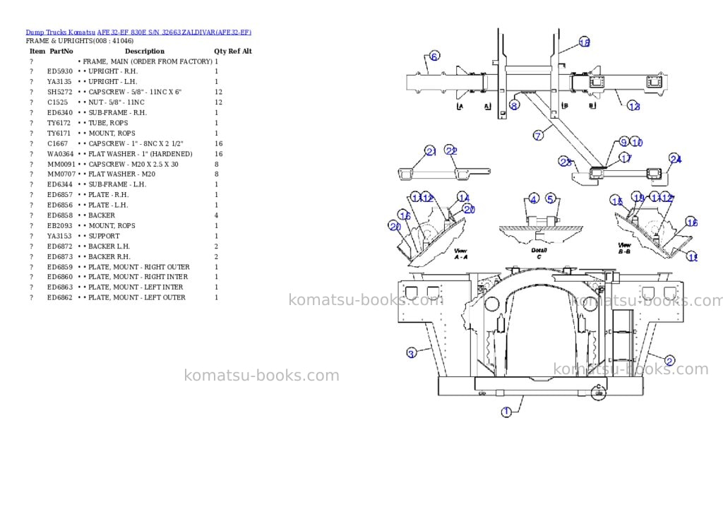 Komatsu afe32-ef 830e s/n 32663 zaldivar Parts catalog cover Page 4 Komatsu afe32-ef 830e s/n 32663 zaldivar Parts catalog cover Page 4