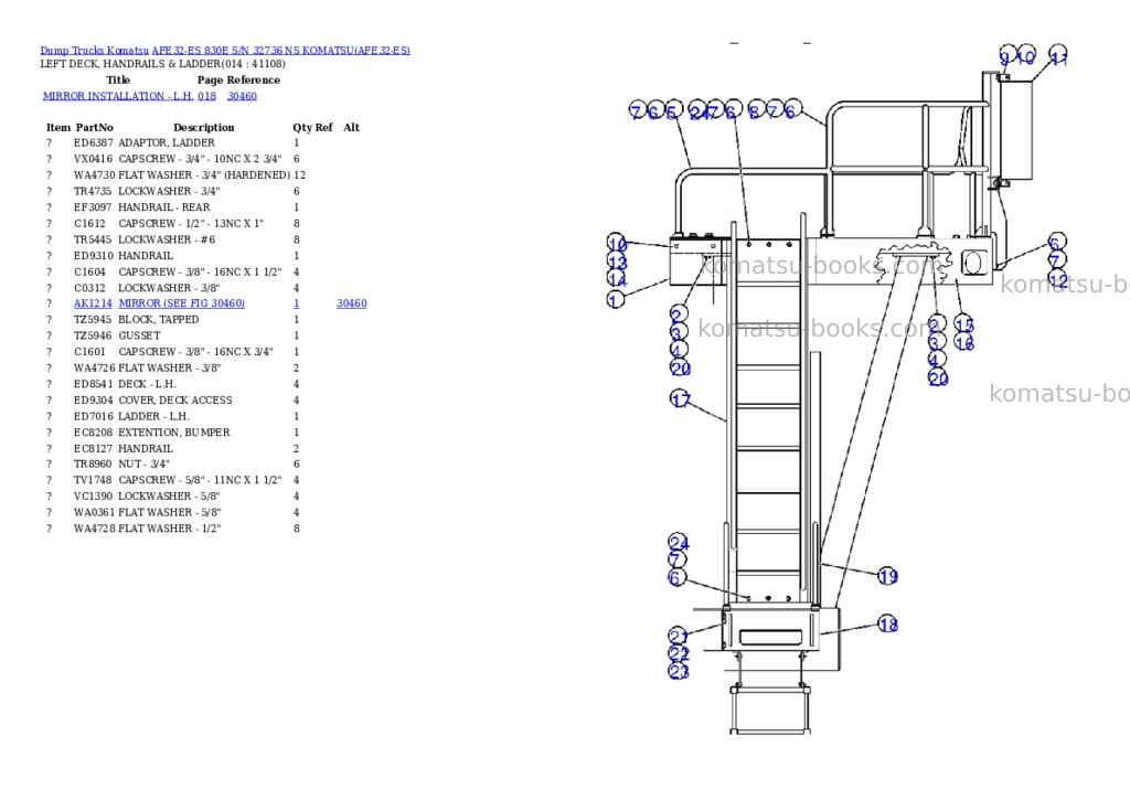 Komatsu afe32-es 830e s/n 32736 ns komatsu Parts catalog cover Page 7 Komatsu afe32-es 830e s/n 32736 ns komatsu Parts catalog cover Page 7