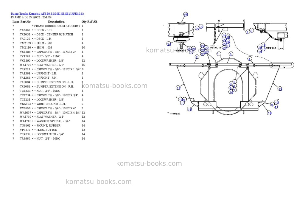 Komatsu afe40-s 510e negev Parts catalog cover Komatsu afe40-s 510e negev Parts catalog cover