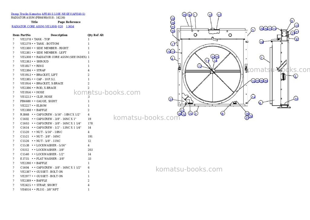Komatsu afe40-s 510e negev Parts catalog cover Page 9 Komatsu afe40-s 510e negev Parts catalog cover Page 9