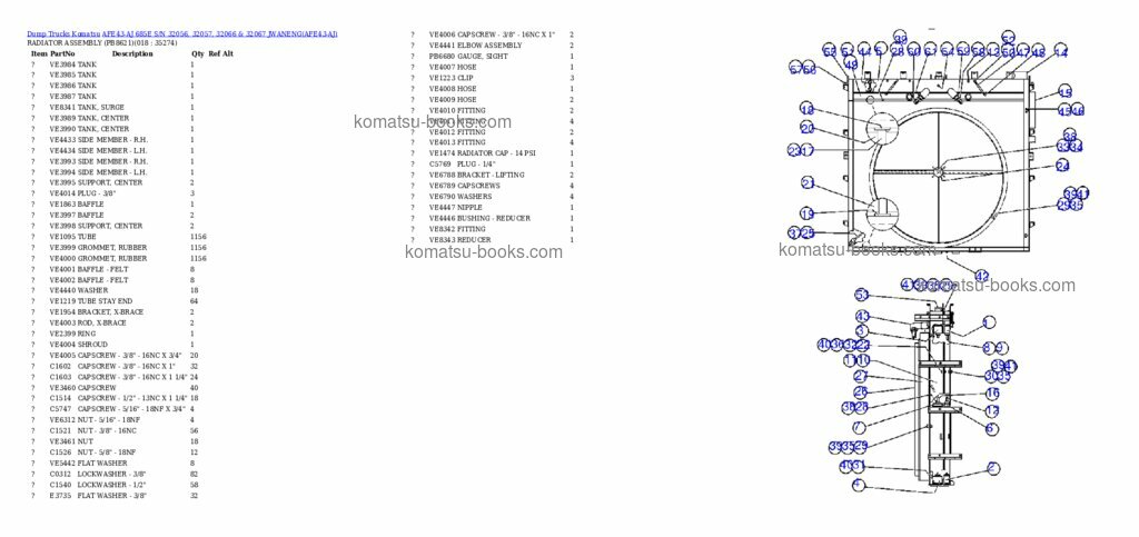 Komatsu afe43-aj 685e Каталог запчастей обложка Страница 9 Komatsu afe43-aj 685e Каталог запчастей обложка Страница 9