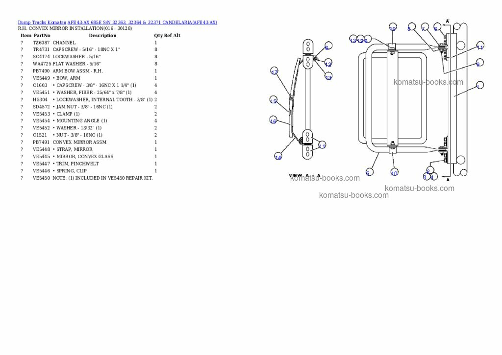 Komatsu afe43-ax 685e Каталог запчастей обложка Страница 8 Komatsu afe43-ax 685e Каталог запчастей обложка Страница 8