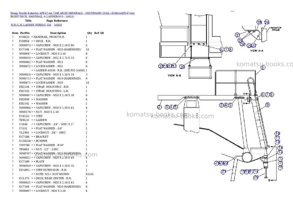 Komatsu afe47-aa 730e arch minerals - cantenary coal 32845 Parts catalog cover Page 5 Komatsu afe47-aa 730e arch minerals - cantenary coal 32845 Parts catalog cover Page 5