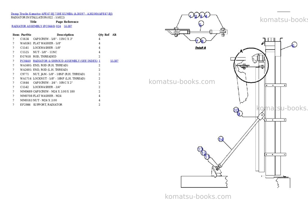 Komatsu afe47-bj 730e kumba a30197 - a30200 Parts catalog cover Page 10 Komatsu afe47-bj 730e kumba a30197 - a30200 Parts catalog cover Page 10
