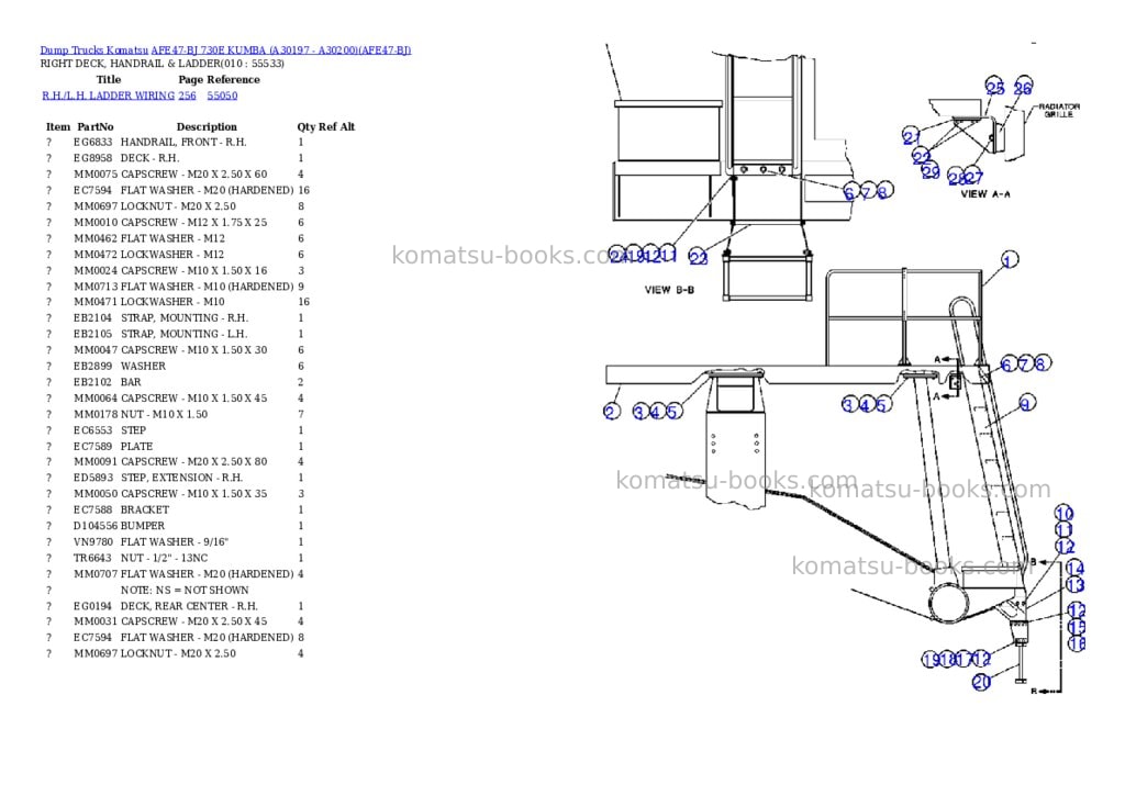 Komatsu afe47-bj 730e kumba a30197 - a30200 Parts catalog cover Page 5 Komatsu afe47-bj 730e kumba a30197 - a30200 Parts catalog cover Page 5