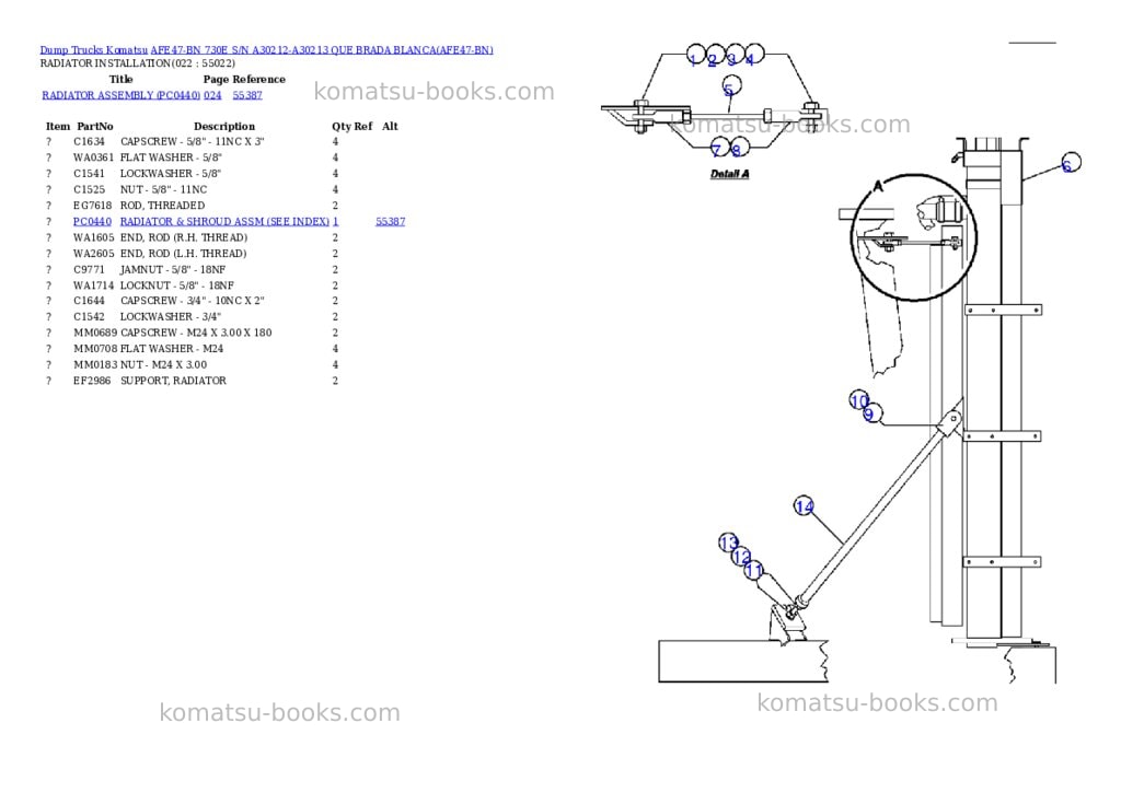 Komatsu afe47-bn 730e s/n a30212-a30213 que brada blanca Parts catalog cover Page 10 Komatsu afe47-bn 730e s/n a30212-a30213 que brada blanca Parts catalog cover Page 10