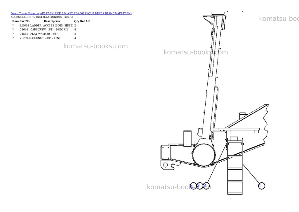 Komatsu afe47-bn 730e s/n a30212-a30213 que brada blanca Parts catalog cover Page 7 Komatsu afe47-bn 730e s/n a30212-a30213 que brada blanca Parts catalog cover Page 7