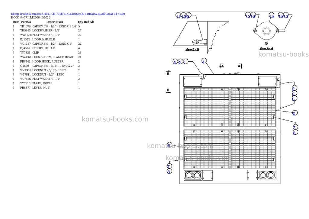 Komatsu afe47-cd 730e s/n a30269 que brada blanca Parts catalog cover Page 3 Komatsu afe47-cd 730e s/n a30269 que brada blanca Parts catalog cover Page 3