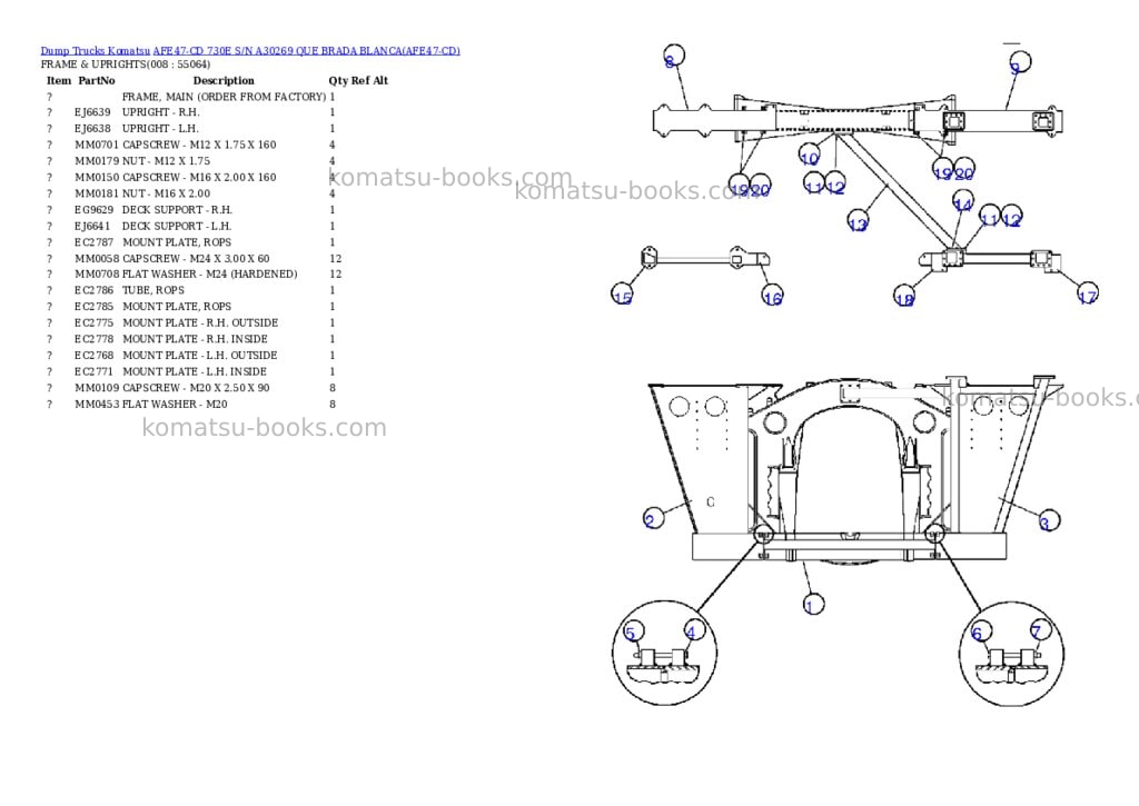 Komatsu afe47-cd 730e s/n a30269 que brada blanca Parts catalog cover Page 4 Komatsu afe47-cd 730e s/n a30269 que brada blanca Parts catalog cover Page 4