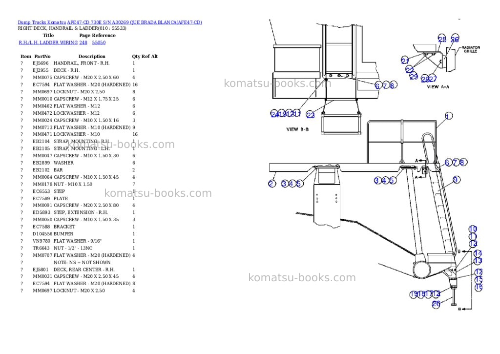 Komatsu afe47-cd 730e s/n a30269 que brada blanca Parts catalog cover Page 5 Komatsu afe47-cd 730e s/n a30269 que brada blanca Parts catalog cover Page 5