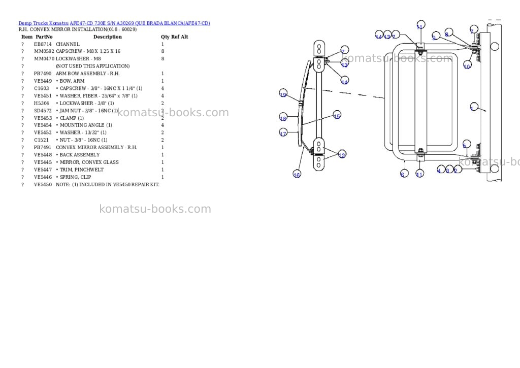 Komatsu afe47-cd 730e s/n a30269 que brada blanca Parts catalog cover Page 8 Komatsu afe47-cd 730e s/n a30269 que brada blanca Parts catalog cover Page 8