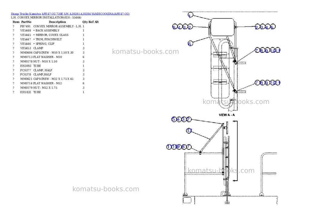 Komatsu afe47-cg 730e s/n a30281-a30284 yandicoogina Parts catalog cover Page 9 Komatsu afe47-cg 730e s/n a30281-a30284 yandicoogina Parts catalog cover Page 9
