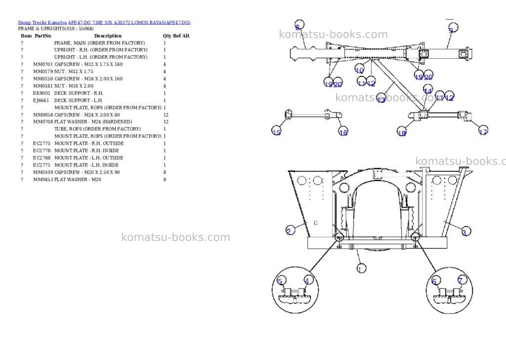 Komatsu afe47-dg 730e s/n a30372 lomos bayas Parts catalog cover Page 5 Komatsu afe47-dg 730e s/n a30372 lomos bayas Parts catalog cover Page 5