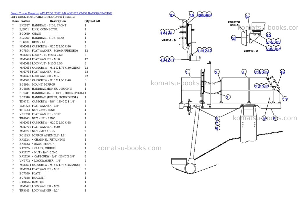 Komatsu afe47-dg 730e s/n a30372 lomos bayas Parts catalog cover Page 7 Komatsu afe47-dg 730e s/n a30372 lomos bayas Parts catalog cover Page 7
