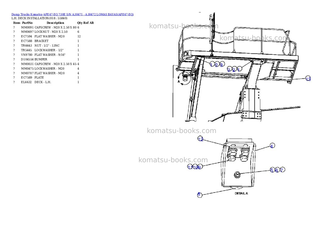 Komatsu afe47-eq 730e s/n a30471 - a30472 lomas bayas Parts catalog cover Page 9 Komatsu afe47-eq 730e s/n a30471 - a30472 lomas bayas Parts catalog cover Page 9