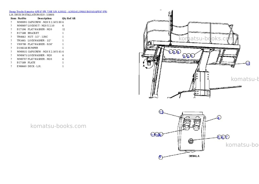Komatsu afe47-fr 730e s/n a30552 - a30554 lomas bayas Parts catalog cover Page 10 Komatsu afe47-fr 730e s/n a30552 - a30554 lomas bayas Parts catalog cover Page 10