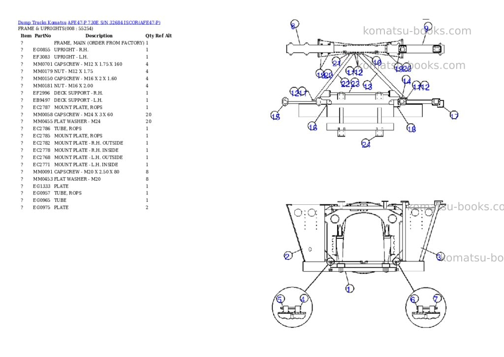 Komatsu afe47-p 730e s/n 32684 iscor Parts catalog cover Page 4 Komatsu afe47-p 730e s/n 32684 iscor Parts catalog cover Page 4