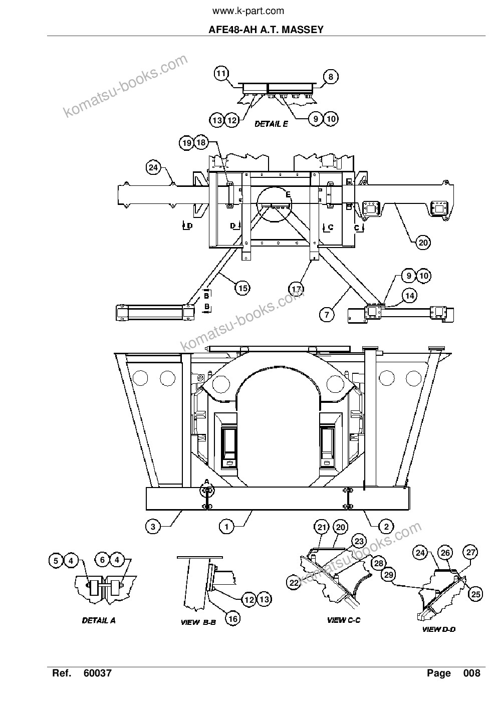 Komatsu afe48-ah 930e s/n a30103 & a30108-a30110 a.t. massey Parts catalog cover Page 10 Komatsu afe48-ah 930e s/n a30103 & a30108-a30110 a.t. massey Parts catalog cover Page 10