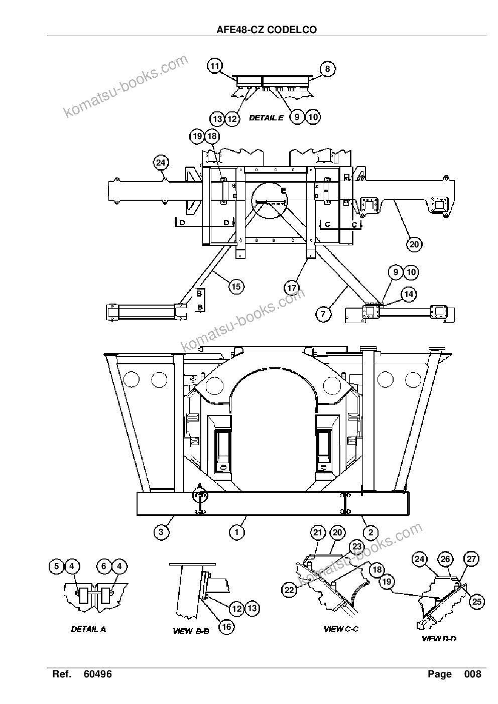 Komatsu afe48-cz 930e-2 s/n a30268 codelco Parts catalog cover Page 10
