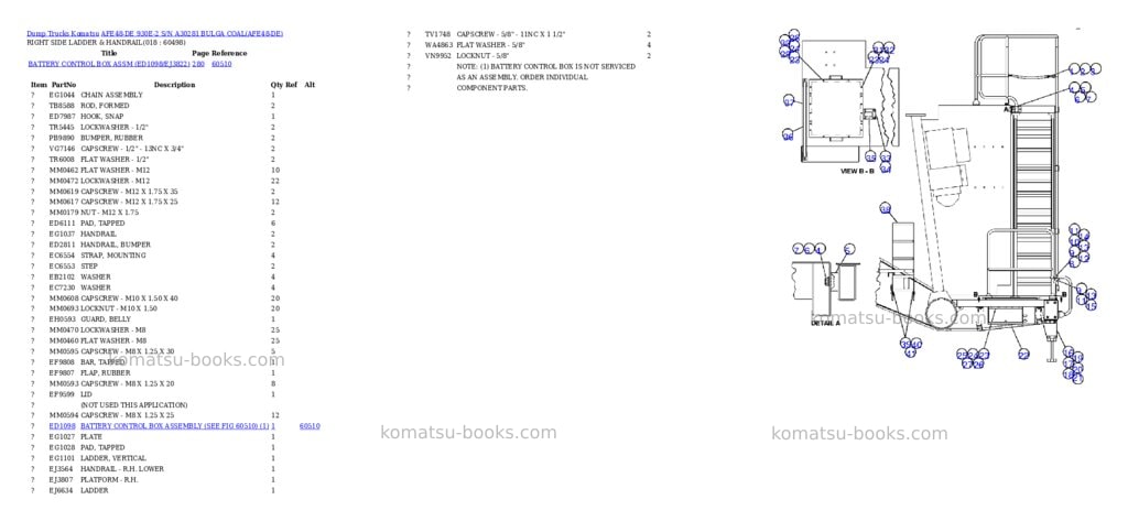 Komatsu afe48-de 930e-2 s/n a30281 bulga coal Parts catalog cover Page 8 Komatsu afe48-de 930e-2 s/n a30281 bulga coal Parts catalog cover Page 8