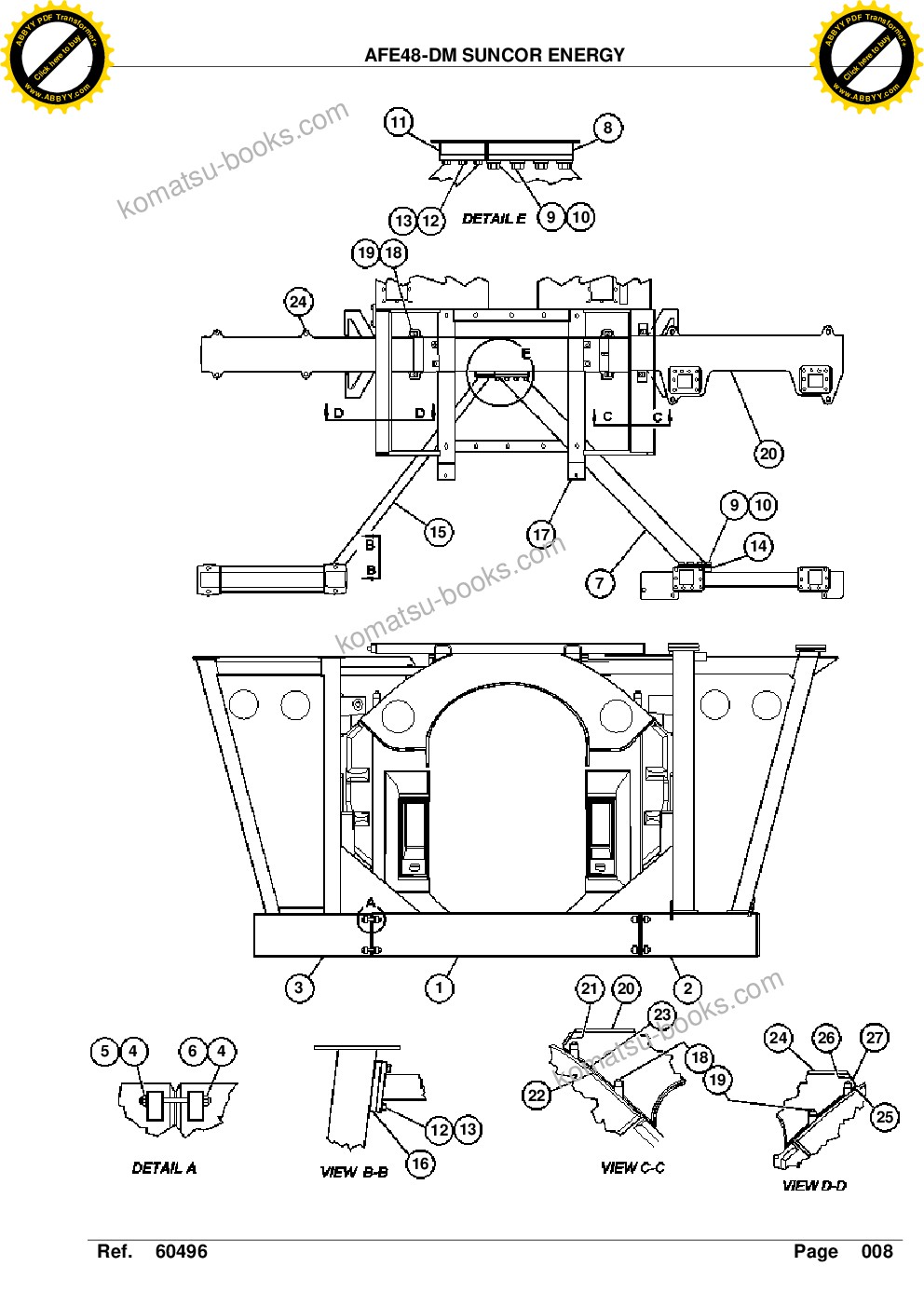 Komatsu afe48-dm 930e-2 s/n a30291 suncor energy Parts catalog cover Page 10