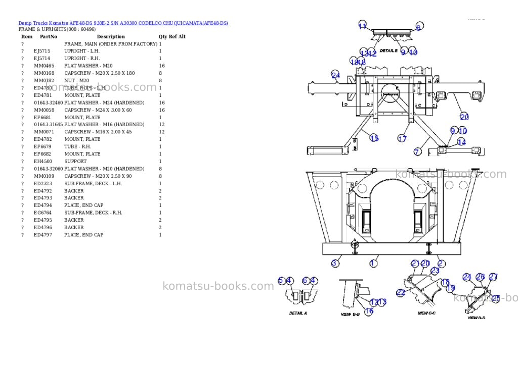 Komatsu afe48-ds 930e-2 s/n a30300 codelco chuquicamata Parts catalog cover Page 4 Komatsu afe48-ds 930e-2 s/n a30300 codelco chuquicamata Parts catalog cover Page 4