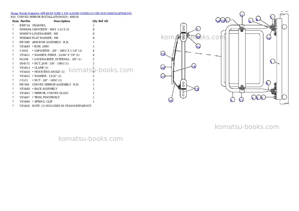 Komatsu afe48-ds 930e-2 s/n a30300 codelco chuquicamata Parts catalog cover Page 9 Komatsu afe48-ds 930e-2 s/n a30300 codelco chuquicamata Parts catalog cover Page 9