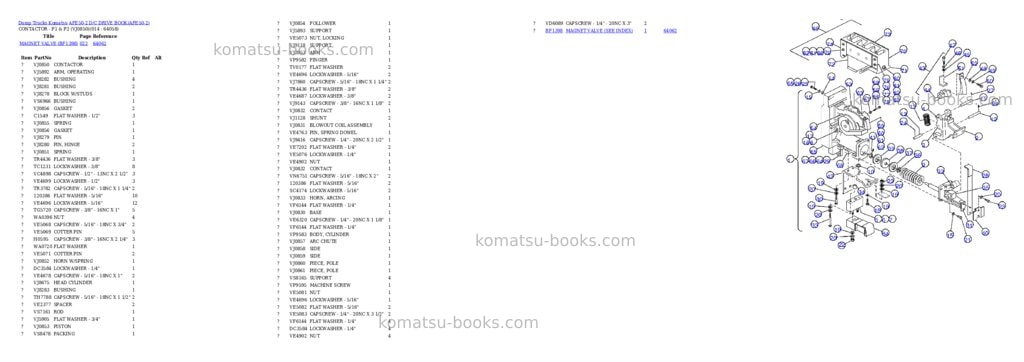 Komatsu afe50-2 d/c drive book Parts catalog cover Page 4