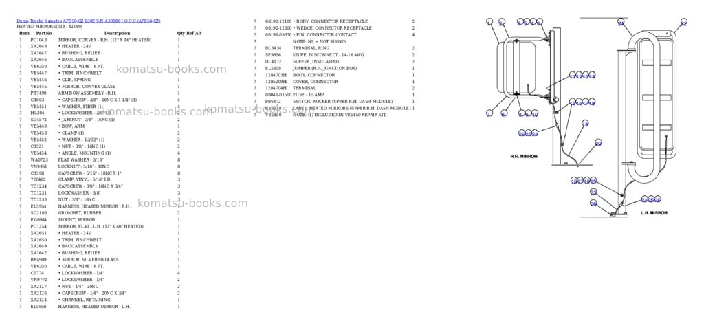 Komatsu afe50-cz 830e s/n a30886 i.o.c.c. Parts catalog cover Page 9 Komatsu afe50-cz 830e s/n a30886 i.o.c.c. Parts catalog cover Page 9