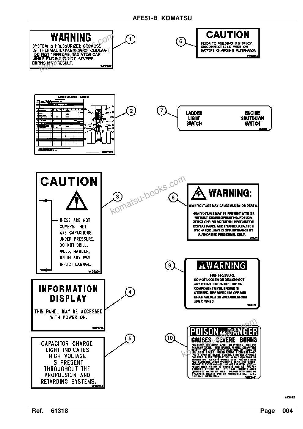 Komatsu afe51-b 960e-1 s/n a30003 - a30024 komatsu 960e-1 Parts catalog cover Page 6 Komatsu afe51-b 960e-1 s/n a30003 - a30024 komatsu 960e-1 Parts catalog cover Page 6