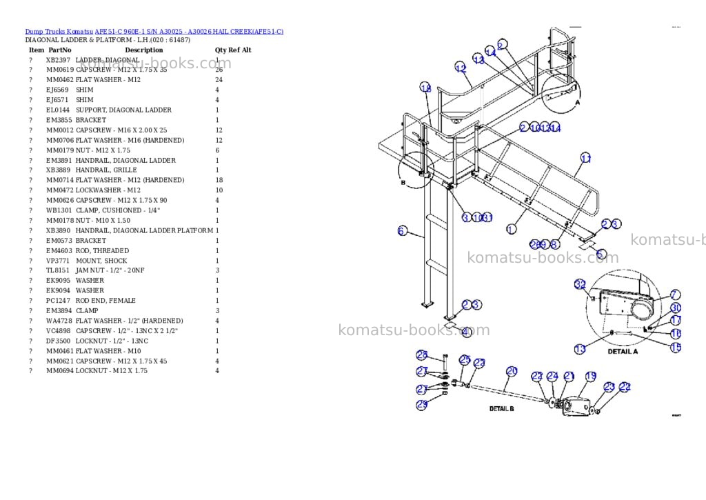Komatsu afe51-c 960e-1 s/n a30025 - a30026 hail creek Parts catalog cover Page 10 Komatsu afe51-c 960e-1 s/n a30025 - a30026 hail creek Parts catalog cover Page 10