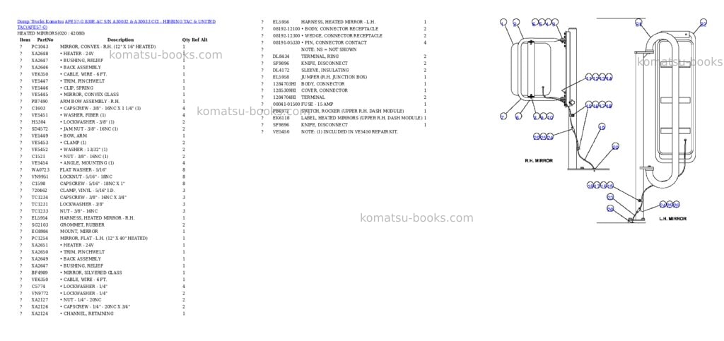 Komatsu afe57-g 830e-ac s/n a30032 & a30033 cci - hibbing tac & united tac Parts catalog cover Page 10