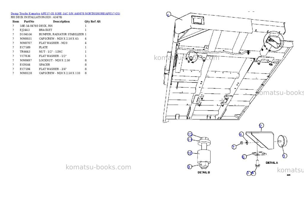 Komatsu afe57-gs 830e-1ac s/n a40878 northshore Parts catalog cover Page 10 Komatsu afe57-gs 830e-1ac s/n a40878 northshore Parts catalog cover Page 10
