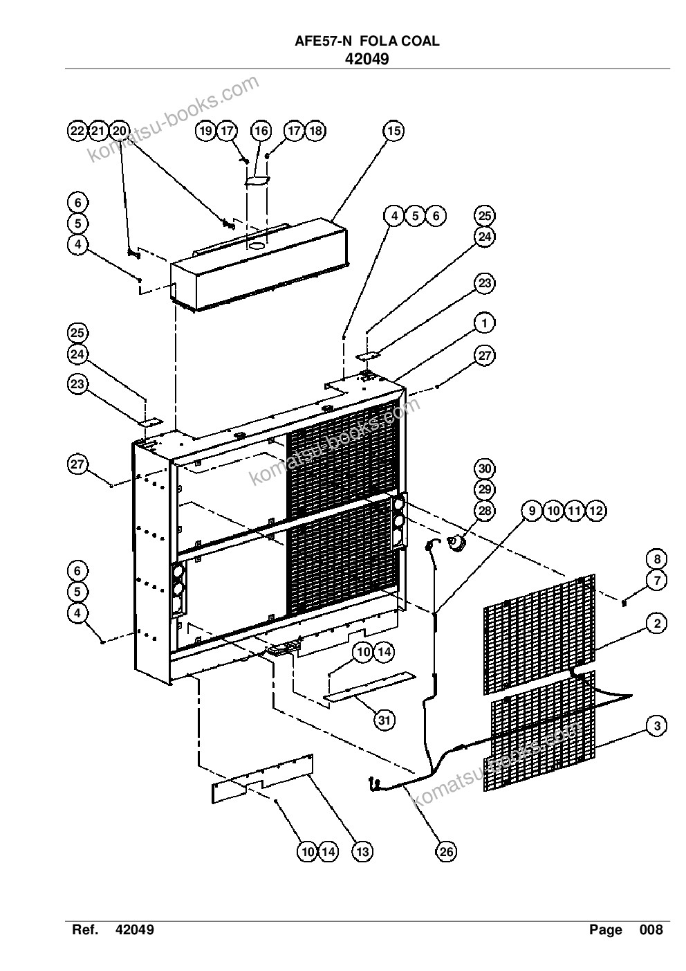 Komatsu afe57-n 830e-ac s/n a30069 fola coal Parts catalog cover Page 10 Komatsu afe57-n 830e-ac s/n a30069 fola coal Parts catalog cover Page 10