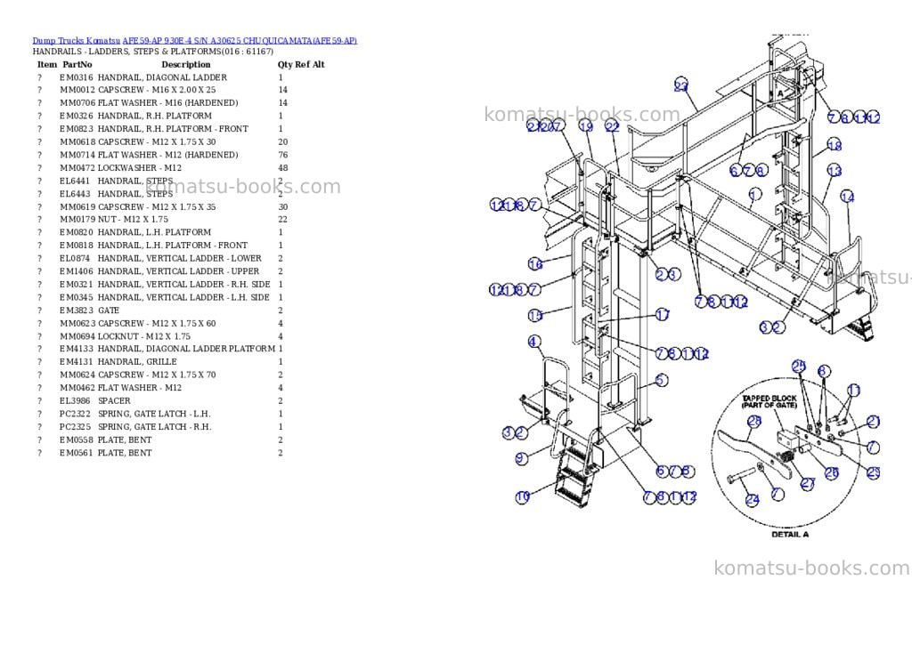 Komatsu afe59-ap 930e-4 s/n a30625 chuquicamata Parts catalog cover Page 8 Komatsu afe59-ap 930e-4 s/n a30625 chuquicamata Parts catalog cover Page 8