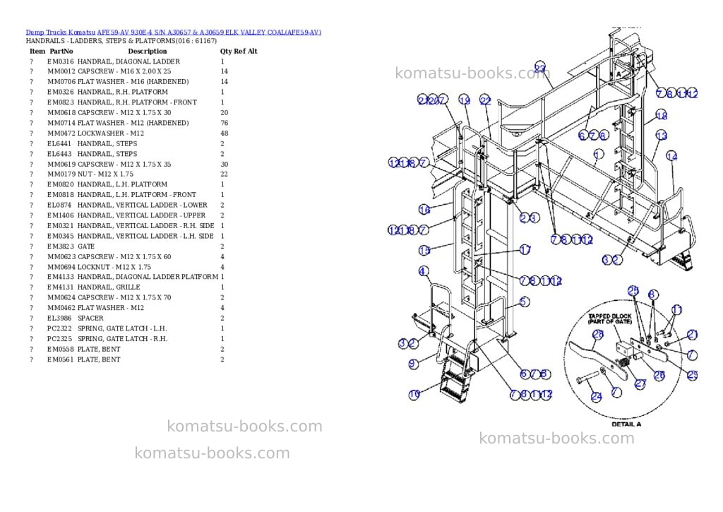 Komatsu afe59-av 930e-4 s/n a30657 & a30659 elk valley coal Parts catalog cover Page 8 Komatsu afe59-av 930e-4 s/n a30657 & a30659 elk valley coal Parts catalog cover Page 8