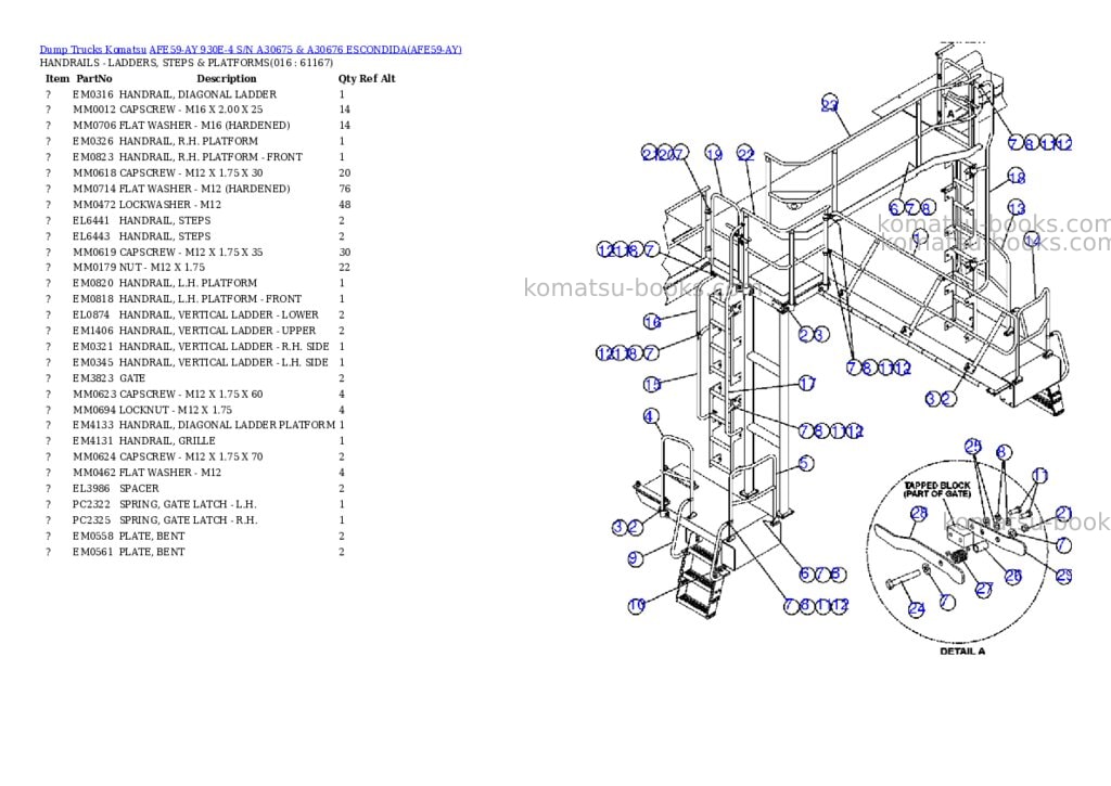 Komatsu afe59-ay 930e-4 s/n a30675 & a30676 escondida Parts catalog cover Page 8 Komatsu afe59-ay 930e-4 s/n a30675 & a30676 escondida Parts catalog cover Page 8