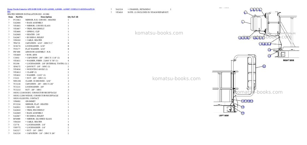 Komatsu afe59-bb 930e-4 s/n a30682, a30686 - a30687 codelco andina Parts catalog cover Page 10 Komatsu afe59-bb 930e-4 s/n a30682, a30686 - a30687 codelco andina Parts catalog cover Page 10