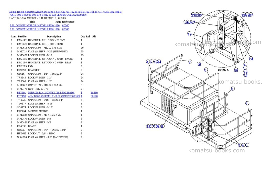 Komatsu afe59-bq 930e-4 s/n a30751-752 & 754 & 759-761 & 771-773 & 782-784 & 796 & 798 & 800 & 809-810 & 812 & 832 glamis gold Parts catalog cover Page 9 Komatsu afe59-bq 930e-4 s/n a30751-752 & 754 & 759-761 & 771-773 & 782-784 & 796 & 798 & 800 & 809-810 & 812 & 832 glamis gold Parts catalog cover Page 9
