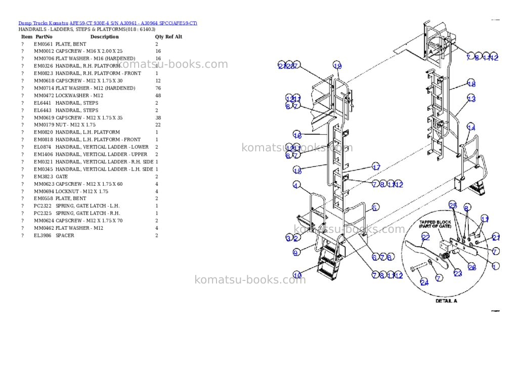 Komatsu afe59-ct 930e-4 s/n a30961 - a30964 spcc Parts catalog cover Page 9 Komatsu afe59-ct 930e-4 s/n a30961 - a30964 spcc Parts catalog cover Page 9