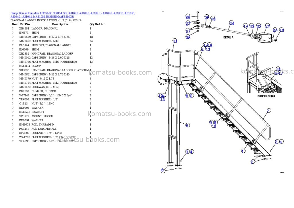 Komatsu afe59-de 930e-4 s/n a31021, a31023, a31025-a31026, a31036, a31038, a31040-a31041 & a31054 jwaneng Parts catalog cover Page 8 Komatsu afe59-de 930e-4 s/n a31021, a31023, a31025-a31026, a31036, a31038, a31040-a31041 & a31054 jwaneng Parts catalog cover Page 8