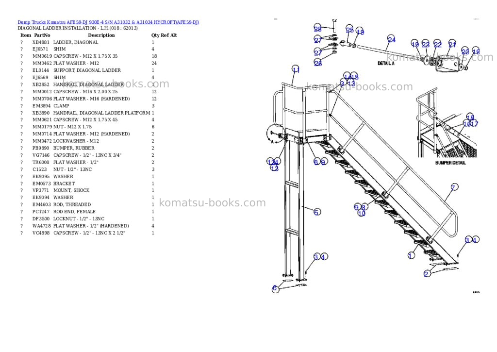 Komatsu afe59-dj 930e-4 s/n a31032 & a31034 hycroft Parts catalog cover Page 9 Komatsu afe59-dj 930e-4 s/n a31032 & a31034 hycroft Parts catalog cover Page 9