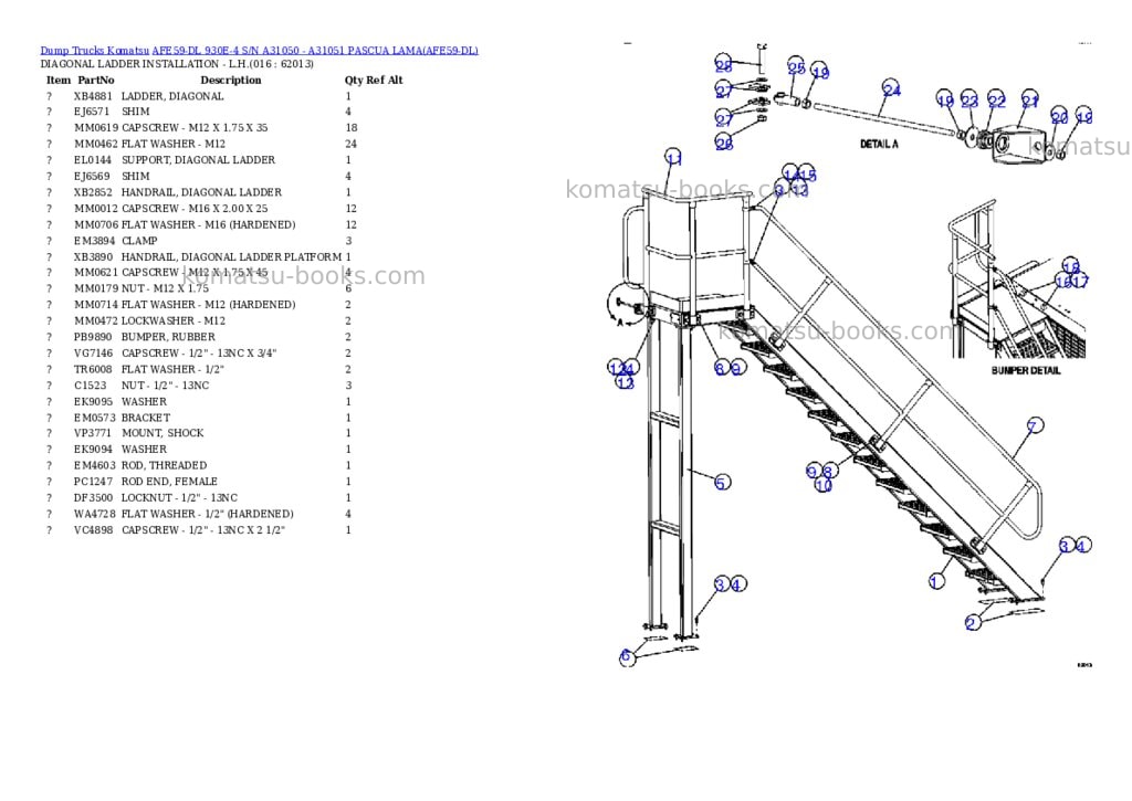 Komatsu afe59-dl 930e-4 s/n a31050 - a31051 pascua lama Parts catalog cover Page 8 Komatsu afe59-dl 930e-4 s/n a31050 - a31051 pascua lama Parts catalog cover Page 8